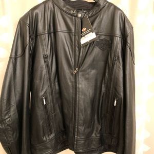 Mens 3XL Harley Davidson Leather Jacket - NEW WITH TAGS!